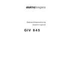 ELEKTRA BREGENZ GIV845 Manual de Usuario